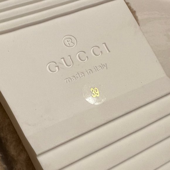 GUCCI Wool Slide Sandals - EXCELLENT CONDITION Size EU39/US9 - Picture 4 of 11